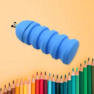Pencil Case Is Made Of Silicone Telescopic Pen Holder, with Zipper Closure And Large Capacity Office Home School School-pink Boys For Girls Secondary School Clear Pencil Case ( pink, LARGE ).